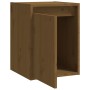 Armario de pared 2 uds madera de pino marrón miel 30x30x40 cm en Estanterías | Comprar online en Foru.es
