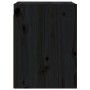 Armario de pared 2 uds madera maciza de pino negro 30x30x40 cm en Estanterías | Comprar online en Foru.es