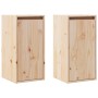 Armario de pared 2 uds madera maciza de pino 30x30x60 cm en Estanterías | Comprar online en Foru.es