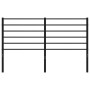 Cabecero de metal negro 140 cm de vidaXL, Cabeceros y pies de cama - Ref: Foro24-352352, Precio: 31,80 €, Descuento: %
