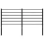 Cabecero de metal negro 140 cm de vidaXL, Cabeceros y pies de cama - Ref: Foro24-352352, Precio: 30,92 €, Descuento: %