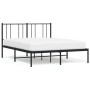 Estructura de cama con cabecero metal negro 135x190 cm de vidaXL, Camas y somieres - Ref: Foro24-352479, Precio: 95,64 €, Des...