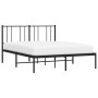 Estructura de cama con cabecero metal negro 135x190 cm de vidaXL, Camas y somieres - Ref: Foro24-352479, Precio: 95,64 €, Des...