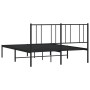 Estructura de cama con cabecero metal negro 120x190 cm de vidaXL, Camas y somieres - Ref: Foro24-352477, Precio: 95,11 €, Des...