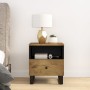 Mesita de noche madera maciza mango y madera contrachapada de vidaXL, Mesitas de noche - Ref: Foro24-350654, Precio: 82,22 €,...