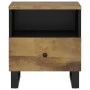 Solid mango wood and plywood nightstand by vidaXL, Nightstands - Ref: Foro24-350654, Price: 80,73 €, Discount: %