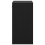 Armarios de pared 2 uds madera maciza de pino negro 30x30x60 cm en Estanterías | Comprar online en Foru.es