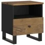 Solid mango wood and plywood nightstand by vidaXL, Nightstands - Ref: Foro24-350654, Price: 80,73 €, Discount: %