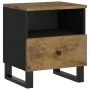 Solid mango wood and plywood nightstand by vidaXL, Nightstands - Ref: Foro24-350654, Price: 80,73 €, Discount: %
