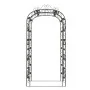 Arco de jardín acero negro 116x45x240 cm de vidaXL, Pérgolas, arcos y enrejados de jardín - Ref: Foro24-319350, Precio: 149,1...