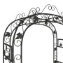Arco de jardín acero negro 116x45x240 cm de vidaXL, Pérgolas, arcos y enrejados de jardín - Ref: Foro24-319350, Precio: 149,1...