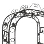Arco de jardín acero negro 116x45x240 cm de vidaXL, Pérgolas, arcos y enrejados de jardín - Ref: Foro24-319350, Precio: 144,2...