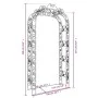 Arco de jardín acero negro 116x45x240 cm de vidaXL, Pérgolas, arcos y enrejados de jardín - Ref: Foro24-319350, Precio: 149,1...