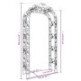 Arco de jardín acero negro 116x45x240 cm de vidaXL, Pérgolas, arcos y enrejados de jardín - Ref: Foro24-319350, Precio: 144,2...