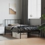 Estructura de cama con cabecero y estribo metal negro 100x190cm de vidaXL, Camas y somieres - Ref: Foro24-352492, Precio: 61,...