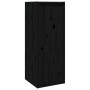 Armarios de pared 2 uds madera maciza de pino negro 30x30x80 cm en Estanterías | Comprar online en Foru.es