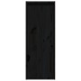 Armarios de pared 2 uds madera maciza de pino negro 30x30x80 cm en Estanterías | Comprar online en Foru.es
