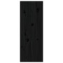 Armarios de pared 2 uds madera maciza de pino negro 30x30x80 cm en Estanterías | Comprar online en Foru.es