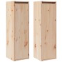 Armario de pared 2 unidades madera maciza de pino 30x30x100 cm en Estanterías | Comprar online en Foru.es