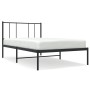 Estructura de cama con cabecero metal negro 100x190 cm de vidaXL, Camas y somieres - Ref: Foro24-352474, Precio: 67,06 €, Des...