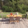 Set de comedor de jardín de 7 piezas ratán sintético marrón en Conjuntos de jardín | Comprar online en Foru.es