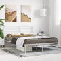 Estructura de cama de metal con cabecero blanca 150x200 cm de vidaXL, Camas y somieres - Ref: Foro24-352370, Precio: 104,74 €...