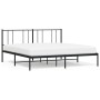 Estructura de cama con cabecero metal negro 193x203 cm de vidaXL, Camas y somieres - Ref: Foro24-352486, Precio: 107,99 €, De...