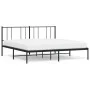 Estructura de cama con cabecero metal negro 193x203 cm de vidaXL, Camas y somieres - Ref: Foro24-352486, Precio: 106,27 €, De...