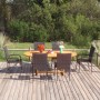 Set de comedor de jardín de 7 piezas ratán sintético negro en Conjuntos de jardín | Comprar online en Foru.es