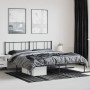 Estructura de cama con cabecero metal negro 193x203 cm de vidaXL, Camas y somieres - Ref: Foro24-352486, Precio: 107,99 €, De...