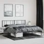 Estructura de cama con cabecero metal negro 193x203 cm de vidaXL, Camas y somieres - Ref: Foro24-352486, Precio: 106,27 €, De...