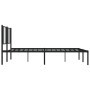 Estructura de cama con cabecero metal negro 193x203 cm de vidaXL, Camas y somieres - Ref: Foro24-352486, Precio: 107,99 €, De...