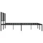 Estructura de cama con cabecero metal negro 193x203 cm de vidaXL, Camas y somieres - Ref: Foro24-352486, Precio: 106,27 €, De...