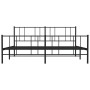 Estructura de cama cabecero y estribo metal negro 193x203cm de vidaXL, Camas y somieres - Ref: Foro24-352504, Precio: 114,84 ...