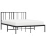 Estructura de cama con cabecero metal negro 120x200 cm de vidaXL, Camas y somieres - Ref: Foro24-352478, Precio: 88,34 €, Des...