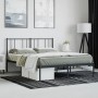 Estructura de cama con cabecero metal negro 120x200 cm de vidaXL, Camas y somieres - Ref: Foro24-352478, Precio: 88,34 €, Des...