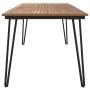Mesa de jardín con patas en U madera maciza acacia 180x90x75 cm de vidaXL, Mesas de jardín - Ref: Foro24-319521, Precio: 220,...