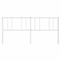 Cabecero de metal blanco 193 cm de vidaXL, Cabeceros y pies de cama - Ref: Foro24-352566, Precio: 23,32 €, Descuento: %