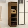 Mueble zapatero de madera maciza pino marrón miel 30x34x105 cm en Zapateros y organizadores de calzado | Comprar online en Foru.