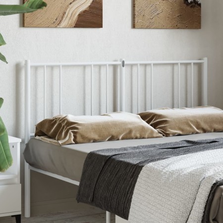 Cabecero de metal blanco 160 cm de vidaXL, Cabeceros y pies de cama - Ref: Foro24-352564, Precio: 28,99 €, Descuento: %