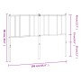 Cabecero de metal blanco 160 cm de vidaXL, Cabeceros y pies de cama - Ref: Foro24-352564, Precio: 28,99 €, Descuento: %