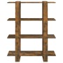 Estantería/divisor de espacios roble ahumado 100x30x123,5 cm en Librerías y estanterías | Comprar online en Foru.es
