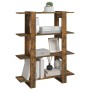 Estantería/divisor de espacios roble ahumado 100x30x123,5 cm en Librerías y estanterías | Comprar online en Foru.es