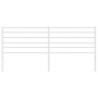 Cabecero de metal blanco 193 cm de vidaXL, Cabeceros y pies de cama - Ref: Foro24-352405, Precio: 34,80 €, Descuento: %