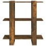 Estantería/divisor de espacios color roble ahumado 80x30x87 cm en Librerías y estanterías | Comprar online en Foru.es