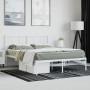 Estructura de cama de metal con cabecero blanca 120x190 cm de vidaXL, Camas y somieres - Ref: Foro24-352526, Precio: 87,63 €,...