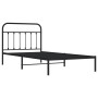 Estructura de cama con cabecero metal negro 107x203 cm de vidaXL, Camas y somieres - Ref: Foro24-352574, Precio: 83,30 €, Des...