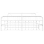 Estructura cama metal con cabecero y pie cama blanco 193x203 cm de vidaXL, Camas y somieres - Ref: Foro24-352651, Precio: 148...