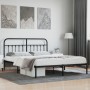 Estructura de cama con cabecero metal negro 183x213 cm de vidaXL, Camas y somieres - Ref: Foro24-352583, Precio: 125,82 €, De...