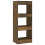 Estantería/divisor madera ingeniería roble ahumado 40x30x103 cm en Librerías y estanterías | Comprar online en Foru.es